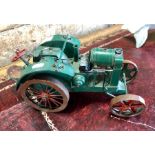 A scratch built model of an early steam tractor