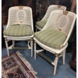 Robb & Stucky Interiors (Century Furniture) - a set of four cane panelled kitchen bar chairs (2)