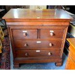 Simon Horn nursery collection cherry wood flip top changer/commode with two short over two long