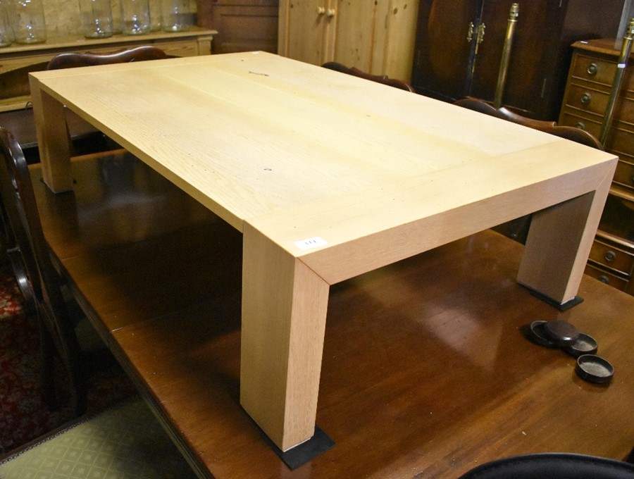 A Calligaris Italian light oak coffee table