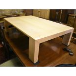 A Calligaris Italian light oak coffee table