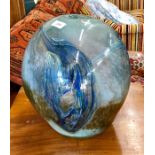A large studio glass ovoid sculpture, indistinctly signed to base, dated 1978 and incised SA1852