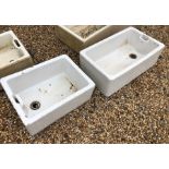 Two old stone sinks (planters)