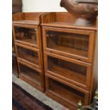 A pair of Globe Wernicke style glazed bookcases