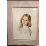 Bellwood - Portrait of a young girl in blue and white spotted dress