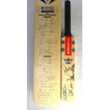 Sporting memorabilia: signed cricket bat 1996 England v Pakistan, to/w a miniature bat, signatures