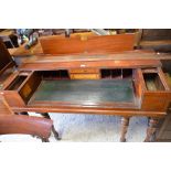 A mahogany desk converted from John Broadwood square piano