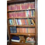 Fives shelves of assorted books to include; 46 vols Waverley Novels, 4 vols Mr. Punch's History of
