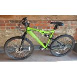 Apollo Gradient full-suspension mountain bike, green and black frame [p18034731]