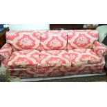 A George Smith three seater country house sofa, Pierre Frey upholstery