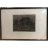 Jean Charles Millet (1892-1944) - Cottage scene, etching with colour, 16.5 x 22 cm; Reginald