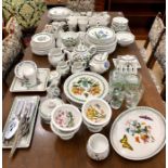 Large collection of Portmeirion, mainly Botanical Garden design dinner, tea and coffee wares