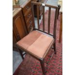 A 19th century mahogany side chair