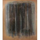 Paul Feiler (1918-2013) - 'Gandria', abstract, mixed media, signed and dated '54, 26 x 23 cm,