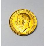 An Edward VII gold sovereign dated 1912