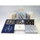 A collection of twenty-four Royal Mint United Kingdom proof coin collection set 1983-2001 (not