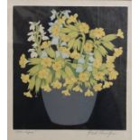 John Hall Thorpe (1874-1947) - 'Cowslips', colour woodcut, pencil signed to lower right margin,