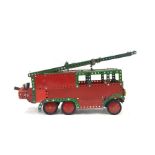 A vintage Meccano model fire engine, 48 cm