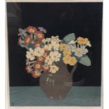 John Hall Thorpe (1874-1947) - 'Polyanthus', colour woodcut, pencil signed to lower right margin and