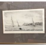 Rowland Langmaid (1897-1956) - 'Holy Island, Arran', drypoint etching, pencil signed to lower right,