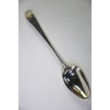 Hester Bateman - A George III silver OEP dessert spoon, London 1779, 3 ozMinor dents to bowl