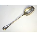 A late Victorian silver Hanoverian rat-tail stuffing spoon, Mappin & Webb, Sheffield 1899, 4.2 oz