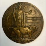 WITHDRAWN A WW1 bronze plaque to Algernon Leicester Floyd  - CWGC records list one 3985 L Serj A L