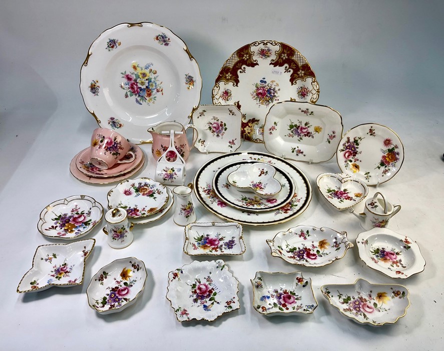 A collection of Royal Crown Derby 'Derby Posies' and similar, including:  Sixteen small shaped