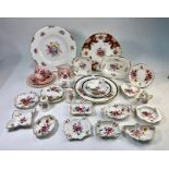 A collection of Royal Crown Derby 'Derby Posies' and similar, including:  Sixteen small shaped