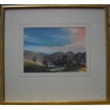 Tony Smibert - Australian landscape with trees and dwelling, watercolour, signed lower right, 26 x