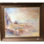 Arne Solheim - Impressionistic landscape study in muted colours, oil on canvas, signed and dated