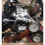 Large collection of various fashion watches including sports, stainless steel, some replicas etc [