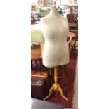 A vintage French Juvenia dressmaker's adjustable mannequin, size 48
