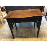 Victorian mahogany single drawer side table