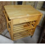 A kitchen work trolley