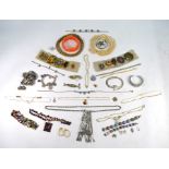 A collection of assorted costume jewellery