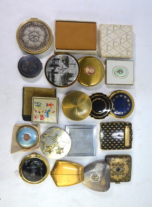 Collection of vintage powder compacts