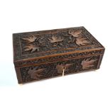 An old Anglo-Indian carved work box