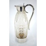 A late Victorian claret jug, Pembrook & Dickins, Birmingham 1899