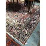 An old Persian Heriz carpet