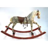 A 1960s papier mache rocking horse