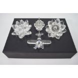 Six Swarovski Crystal items
