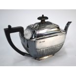 A Victorian silver teapot, Atkin Bros., Sheffield 1898