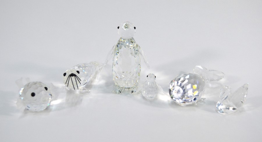 Six Swarovski Crystal models