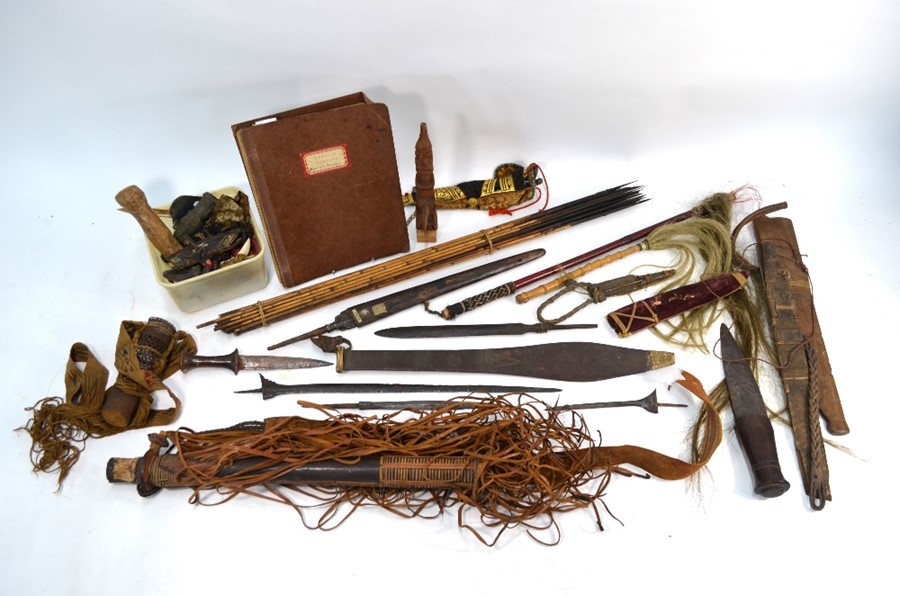 An interesting collection of African and Asian edged weapons