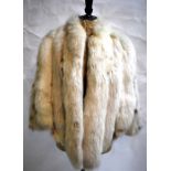 Raccoon fur lady's coat