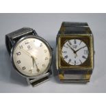 Two gentlemen's stainless steel wristwatchs - Omega and Certina