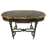 Alfred Emmanuel-Louis Beurdeley - inlaid mahogany centre table