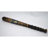 A George V painted and gilded Special Constable's truncheon