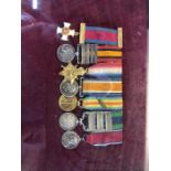 A group of six miniature medals attributable to Lt Col A E Mahon, Cokes Rifles